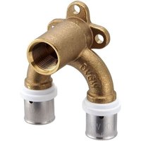 Pressfitting-Wandwinkel - doppelt U-Form gebogen - 20 x 2 mm - 1/2 Zoll Innengewinde für Verbundrohr von HEIMA24