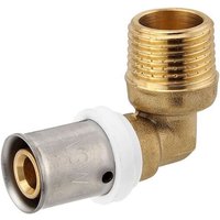 Pressfitting-Winkel 90° - 16 x 2,0 mm - 1/2 Zoll Außengewinde für MV-Rohr Pressfitting-Winkel 90° - 16 x 2,0 mm - 1/2 Zoll Außengewinde für MV-Rohr von HEIMA24
