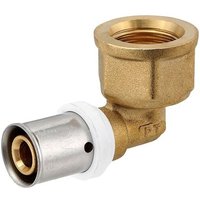 Pressfitting-Winkel 90° - 16 x 2,0 mm - 1/2 Zoll Innengewinde für MV-Rohr Pressfitting-Winkel 90° - 16 x 2,0 mm - 1/2 Zoll Innengewinde für MV-Rohr von HEIMA24