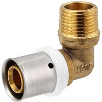 Pressfitting-Winkel 90° - 20 x 2,0 mm - 1/2 Zoll Außengewinde für MV-Rohr Pressfitting-Winkel 90° - 20 x 2,0 mm - 1/2 Zoll Außengewinde für MV-Rohr von HEIMA24