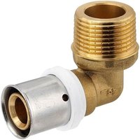 Pressfitting-Winkel 90° - 20 x 2,0 mm - 3/4 Zoll Außengewinde für MV-Rohr Pressfitting-Winkel 90° - 20 x 2,0 mm - 3/4 Zoll Außengewinde für MV-Rohr von HEIMA24