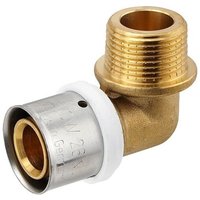 Pressfitting-Winkel 90° - 26 x 3,0 mm - 3/4 Zoll Außengewinde für MV-Rohr Pressfitting-Winkel 90° - 26 x 3,0 mm - 3/4 Zoll Außengewinde für MV-Rohr von HEIMA24