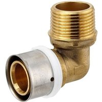 Pressfitting-Winkel 90° - 32 x 3,0 mm - 1 Zoll Außengewinde für MV-Rohr Pressfitting-Winkel 90° - 32 x 3,0 mm - 1 Zoll Außengewinde für MV-Rohr von HEIMA24