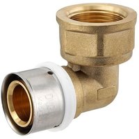 Pressfitting-Winkel 90° - 32 x 3,0 mm - 1 Zoll Innengewinde für MV-Rohr Pressfitting-Winkel 90° - 32 x 3,0 mm - 1 Zoll Innengewinde für MV-Rohr von HEIMA24