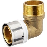 Pressfitting-Winkel 90° - 50 x 4,0 mm - 1 1/2 Zoll Außengewinde für MV-Rohr Pressfitting-Winkel 90° - 50 x 4,0 mm - 1 1/2 Zoll Außengewinde für MV-Rohr von HEIMA24