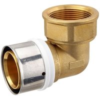 Pressfitting-Winkel 90° - 50 x 4,0 mm - 1 1/2 Zoll Innengewinde für MV-Rohr Pressfitting-Winkel 90° - 50 x 4,0 mm - 1 1/2 Zoll Innengewinde für MV-Rohr von HEIMA24