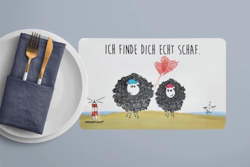 HEIMARTLIEBE Frühstücksbrettchen - ICH FINDE DICH ECHT SCHAF von HEIMARTLIEBE - Sylke Sdunzig