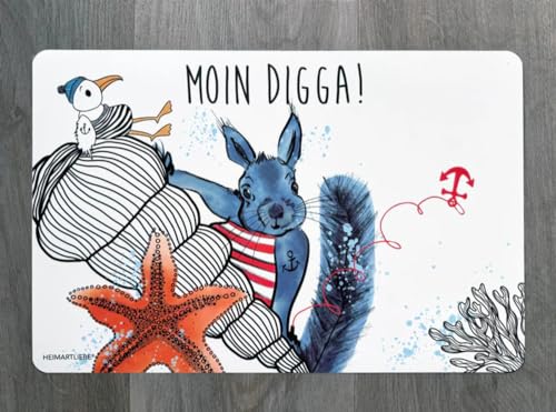 HEIMARTLIEBE PLATZSET/TISCHSET - Moin Digga von HEIMARTLIEBE - Sylke Sdunzig