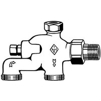 Imi Hydronics Heimeier E-Z Verteiler 1/2 f. Einrohr- u. Zweir.Heizungsanl. 389102.000