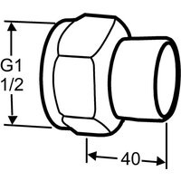 IMI TA Anschlussverschraubung mit Lötnippel 10mm für STADA DN 10 von IMI HYDRONIC ENGINEERING