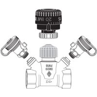 Imi ta Strangregulierventil TA-Multi Set 1 dn 40, Handrad, 2x Entleerung, Rotguss von HEIMEIER