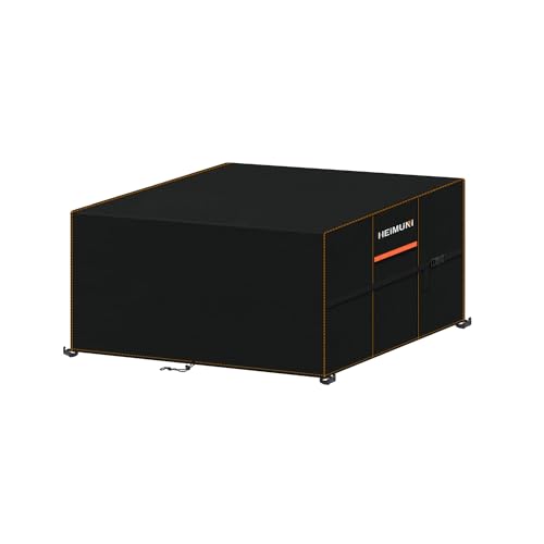 HEIMUNI Gartentisch Abdeckung Wasserdicht 120x90x75cm Gartenmöbel Abdeckung Gartentisch Abdeckplane Schutzhülle Gartenmöbel Abdeckplane Gartenmöbel für Gartentische Terrassenmöbel Outdoor-Tisch von HEIMUNI