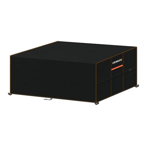 HEIMUNI Abdeckung für Gartenmöbel 160x100x90cm Wasserdicht Gartentisch Abdeckung Winterfest Schutzhülle Gartenmöbel Anti-UV 420D Oxford Gewebe Abdeckplane für Gartenmöbel Terrassenmöbel Lounge Sofa von HEIMUNI