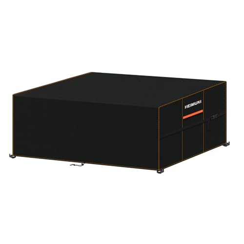 HEIMUNI Abdeckung für Gartenmöbel 180x90x80cm Wasserdicht Abdeckplane Schutzhülle Winterfest Schutzhülle Gartenmöbel Anti-UV 420D Oxford Gewebe Gartentisch Abdeckplane für Terrassenmöbel Lounge Sofa von HEIMUNI
