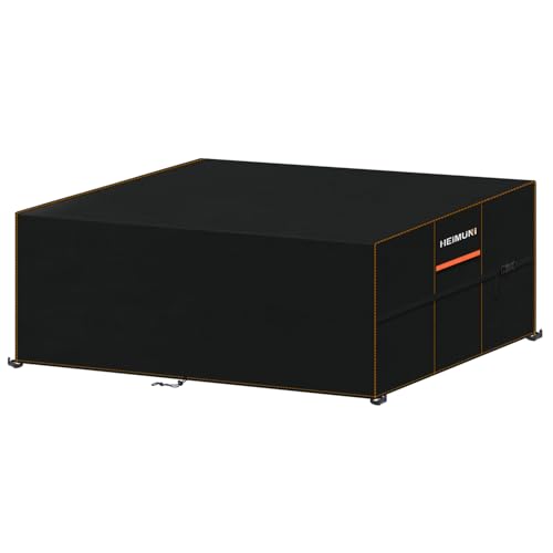HEIMUNI Gartenmöbel Abdeckung Wasserdicht 245x100x80cm Garten Loungesofa Abdeckung Gartentisch Abdeckung Gartensofa Abdeckplane Gartenmöbel Schutzhülle für Sitzgruppe, Gartenlounge, Rattanmöbel von HEIMUNI