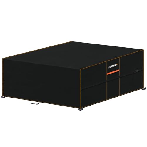 HEIMUNI Gartenmöbel Abdeckung 250x250x90cm Wasserdicht Loungesofa Abdeckung Gartentisch Abdeckplane Tisch Abdeckplane Gartentisch Schutzhülle für Gartenmöbel, Loungemöbel, Rattanmöbel, 420D Oxford HEIMUNI Gartenmöbel Abdeckung 250x250x90cm Wasserdicht Loungesofa Abdeckung Gartentisch Abdeckplane Tisch Abdeckplane Gartentisch Schutzhülle für Gartenmöbel, Loungemöbel, Rattanmöbel, 420D Oxford von HEIMUNI
