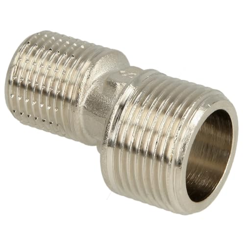 HEIMWERK global S-Anschluss 3/4" x 1/2" Länge 50 mm AG/AG Messing vernickelt Versatz 12 mm HEIMWERK global S-Anschluss 3/4" x 1/2" Länge 50 mm AG/AG Messing vernickelt Versatz 12 mm von HEIMWERK global