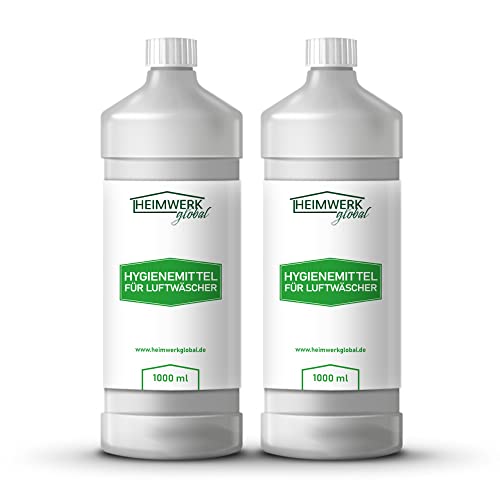Heimwerkglobal 2 Liter Hygienemittel für Luftwäscher Luftreiniger Luftbefeuchter Raumklimaverbesserer von HEIMWERK global