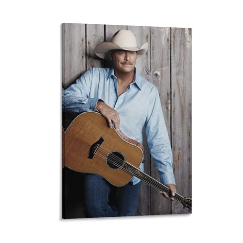 HEISAN Poster Alan Jackson Country Sänger Kunst Poster Wandkunst Malerei Leinwand Drucke Dekor Poster Kunstwerke 20 x 30 cm von HEISAN