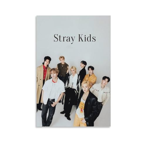 Poster Stray Kids Art Pops Boys Troupe Artworks Bild Druck Poster Wandkunst Malerei Leinwand Dekor Home Poster 50 x 75 cm von HEISAN