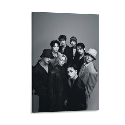 Poster Stray Kids Pops Boys Troupe Art Artworks Leinwand Poster Wandkunst Drucke Home Modern Decor 60 x 90 cm von HEISAN