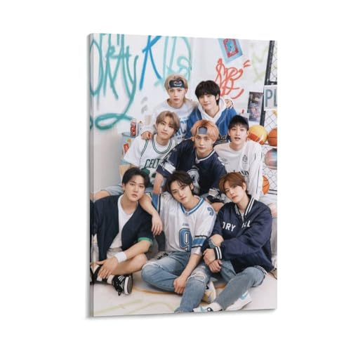 Stray Kids Art Handsome Men's Team Poster Artworks Picture Print Poster Wall Art Painting Canvas Decor Home Poster 12x18inch(30x45cm) von HEISAN