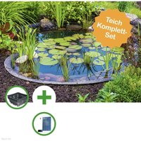 Teich Set - Kleiner Moderner Solar Fertigteich - 70 Liter Becken Mit Solar Teichpumpe Teich Set - Kleiner Moderner Solar Fertigteich - 70 Liter Becken Mit Solar Teichpumpe von HEISSNER