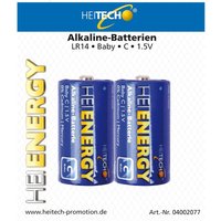 Alkaline Batterien - Baby c, LR14 - 1,5V - Heitech von HEITECH