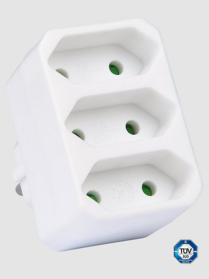 COFI 1453 3 Fach Steckdosenadapter ohne Schalter Kindersicherung Mehrfachsteckdose COFI 1453 3 Fach Steckdosenadapter ohne Schalter Kindersicherung Mehrfachsteckdose von COFI 1453