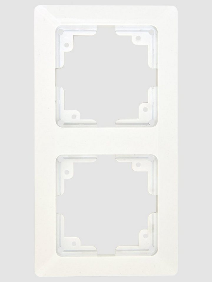 HEITECH Abdeckrahmen 2-fach Abdeckrahmen für Schalter mit Rahmen (Unterputz) von HEITECH