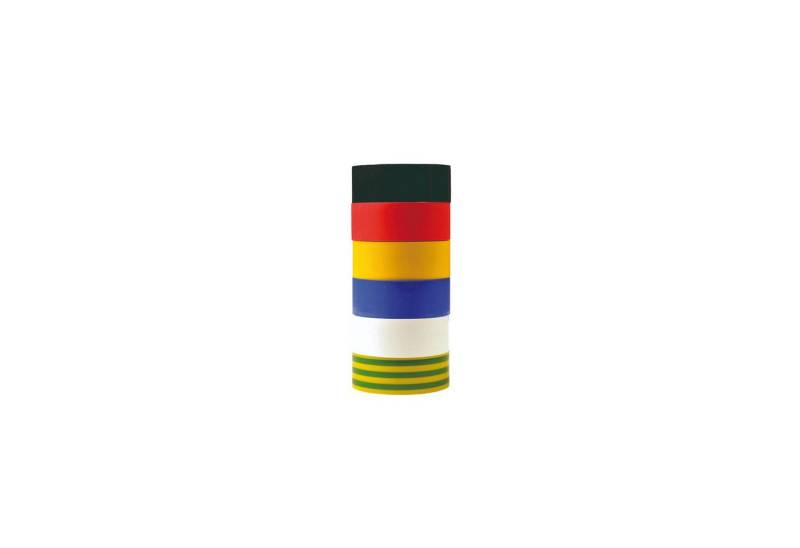 HEITECH Isolierband PVC-Isolierband 5m lang 19mm breit '6er Pack' von HEITECH