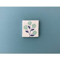 Fliesenbild Magnet Blume in Blau, 5 X cm Fliesenbild Magnet Blume in Blau, 5 X cm von HEITERundFROH