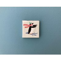 Fliesenbild Magnet Schneemann, 5 X cm Fliesenbild Magnet Schneemann, 5 X cm von HEITERundFROH