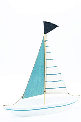 HEITMANN DECO : Segelschiff - Holz - zum Hinstellen - ca. 39 x 9,5 x 41 cm von HEITMANN DECO