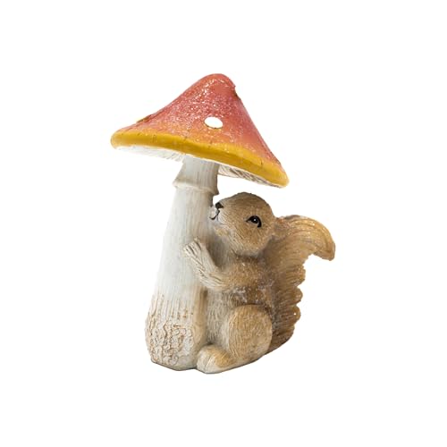 HEITMANN DECO - Keramikfigur Fliegenpilz mit Eichhörnchen, braun/rot/weiß, ca. 13cm HEITMANN DECO - Keramikfigur Fliegenpilz mit Eichhörnchen, braun/rot/weiß, ca. 13cm von HEITMANN DECO