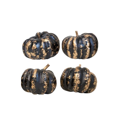 HEITMANN DECO Kürbis Set 4er schwarz, ca. 15 x 15cm, 1090577 von HEITMANN DECO