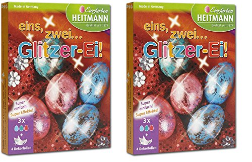 HEITMANN Eierfarben (2, Glitzer-Ei) von HEITMANN