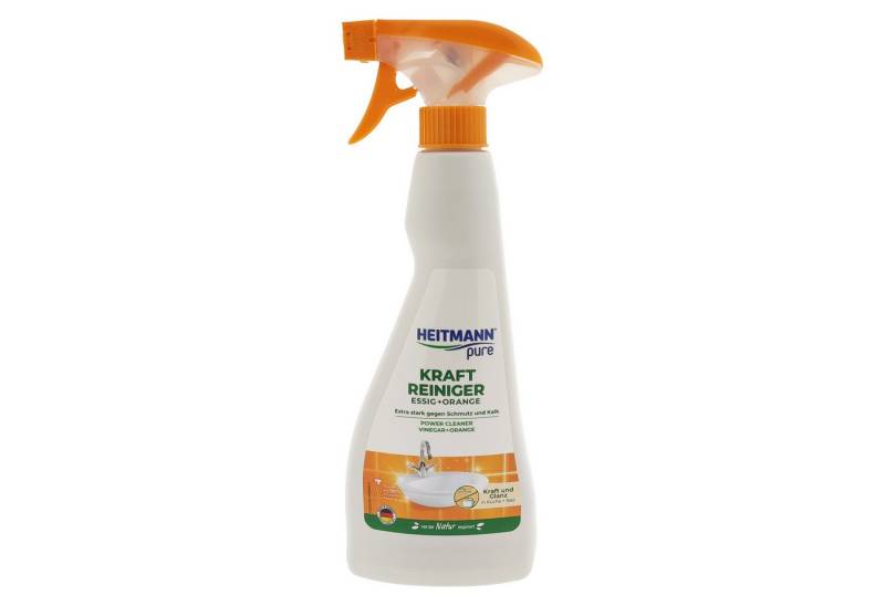 HEITMANN HTM pure Kraftreiniger Essig+Orange 500ml Flüssigreiniger (Flasche, [1-St. HTM pure Kraftreiniger Essig+Orange 500ml Kraftreiniger Allzweckreiniger Orangenreiniger) von HEITMANN