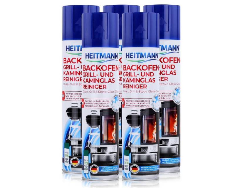 HEITMANN Heitmann Backofen-Grill und Kaminglas Reiniger 400ml - Löst Schmutz (5 Spezialwaschmittel von HEITMANN