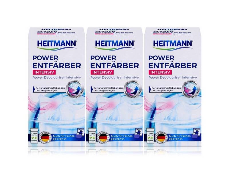 HEITMANN Heitmann Power Entfärber Intensiv 250g (3er Pack) Spezialwaschmittel von HEITMANN