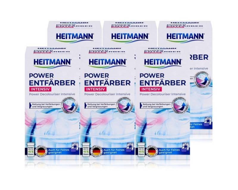 HEITMANN Heitmann Power Entfärber Intensiv 250g (6er Pack) Spezialwaschmittel von HEITMANN