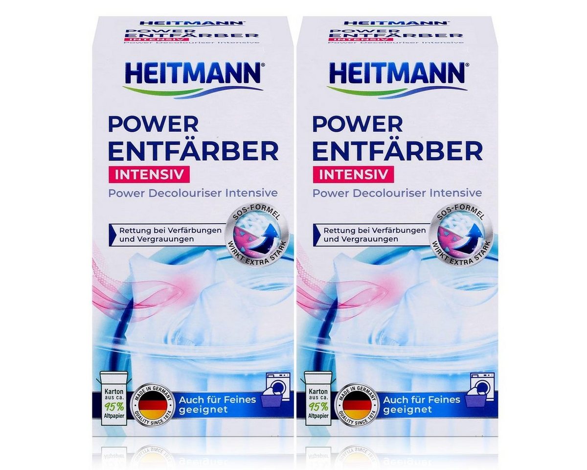 HEITMANN Heitmann Power Entfärber Intensiv 250g (2er Pack) Spezialwaschmittel von HEITMANN