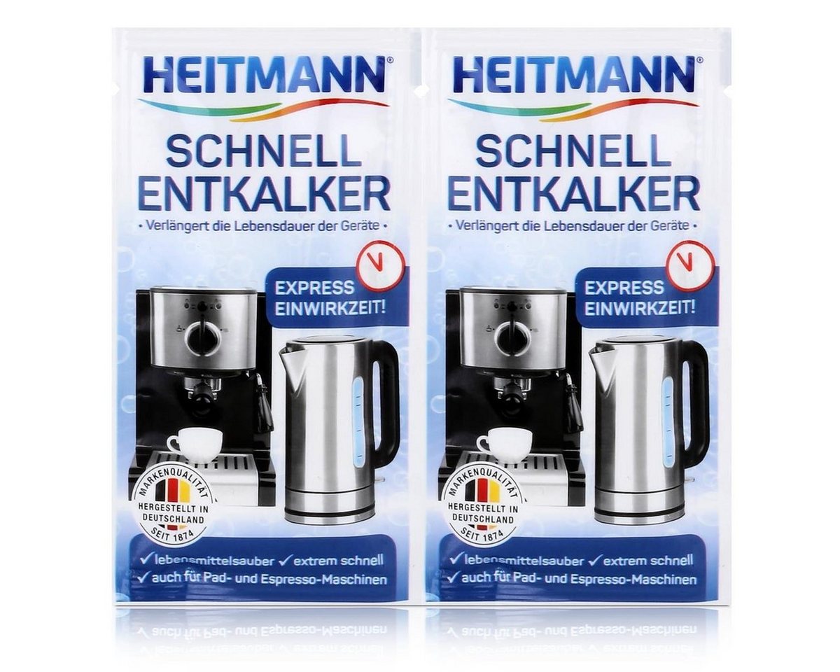 HEITMANN Heitmann Schnell-Entkalker 2x15g - Natürlicher Universalentkalker (1er Entkalker von HEITMANN