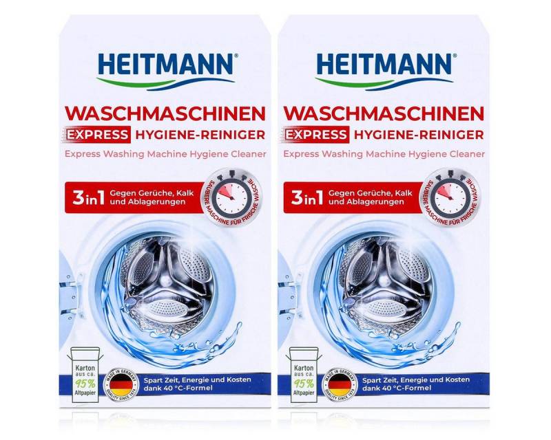 HEITMANN Heitmann Waschmaschinen express Hygiene Reiniger 250g (2er Pack) Spezialwaschmittel von HEITMANN