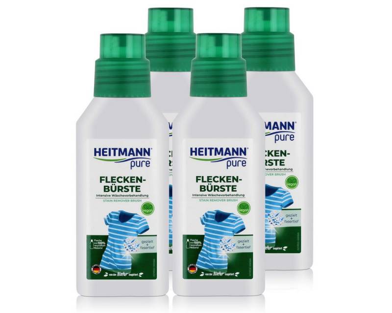 HEITMANN Heitmann pure Fleckenbürste 250ml - Intensive Wäschevorbehandlung (4er Fleckentferner von HEITMANN