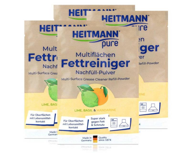 HEITMANN Heitmann pure Multiflächen Fettreiniger Lime Mandarine Nachfüller 25g Küchenreiniger von HEITMANN