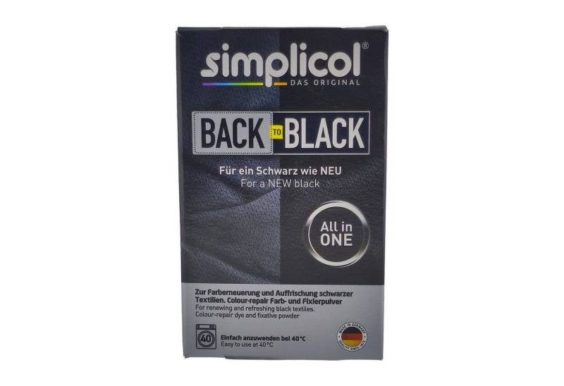 HEITMANN Textilfarbe Simplicol Back to Black Farberneuerung 400g, Textilfarbe Farbauffrischung Textilfärbemittel Farbmischung von HEITMANN