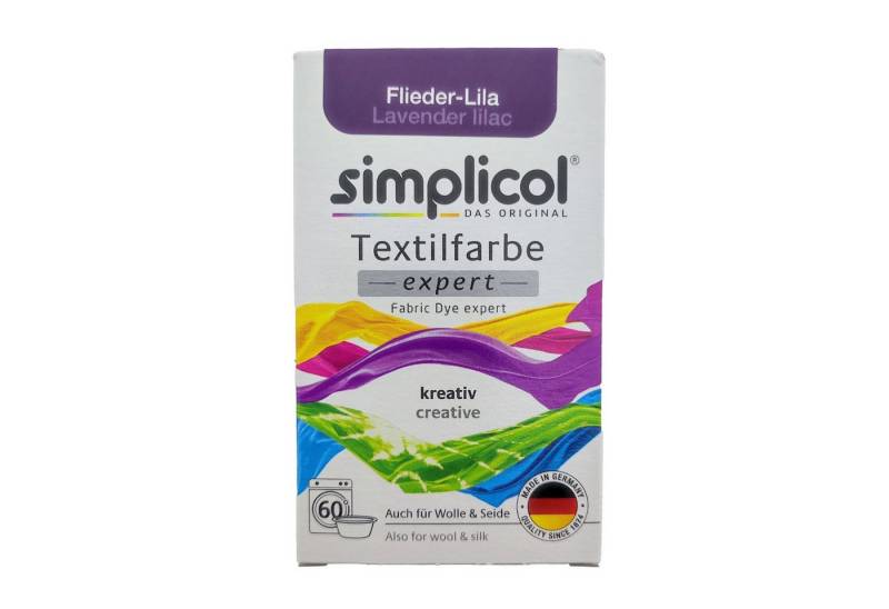 HEITMANN Textilfarbe Simplicol Textilfarbe Expert Flieder-Lila 150g, Farberneuerung Farbauffrischung Batik Textilfärbemittel von HEITMANN