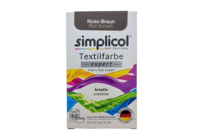 HEITMANN Textilfarbe Simplicol Textilfarbe Expert Nuss-Braun 150g, Farberneuerung Farbauffrischung Batik Textilfärbemittel von HEITMANN