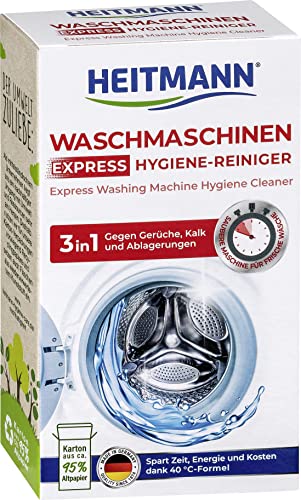 Heitmann Express Waschmaschinen Reiniger: entfernt Kalk, Ablagerungen und Gerüche, Maschinenreiniger, 250 g von HEITMANN